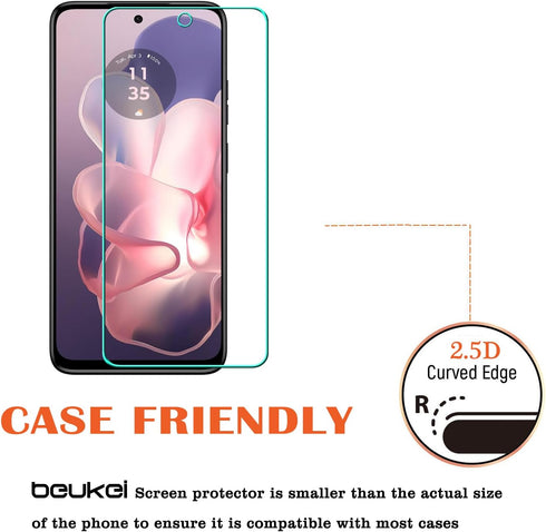 beukei (3 Pack) Designed for Motorola Moto G Power 5G (2024) Screen Protector Tempered Glass,Anti Scratch, Bubble Free...