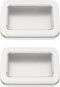 2Pack Portable Dental Floss Case with Transparent Window,Empty 3.4 * 2.3 * 0.7inch / 87x60x18mm Reusable Floss Holder,Dental Floss Dispenser for T...