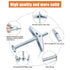 25Sets Toggle Bolt and Molly Bolt, Wing Nut Kit, Assorted Heavy Duty Wall Anchors Assortment Kit, Zinc Plated Steel Hollow Drive Wall Anchor kit f...