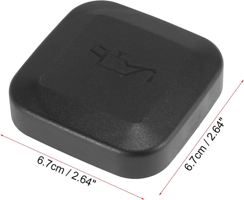 X AUTOHAUX Black Engine Oil Filler Cap Cover Replacement 11121743294 for BMW E36 E46 328 E39 528 E53 X5...