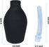 Anal Douche Enema Bulb Vaginal Douche Enema Cleaner for Women’s or Man’s Health (500ml Black and Transparent)...