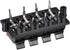 uxcell 2 Row 8 Way Spring Speaker Terminal Clip Push Release Connector Audio Cable Terminals Strip Block Black Red WP8-03 1Pcs...