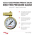 Accu-Gage by Milton Presta Valve Bike Tire Pressure Gauge with Bleeder Valve, for 0-60 PSI - ANSI Certified...