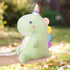Dinosaur Stuffed Animal Plush Toys, Cute Dinosaurs with Unicorns Plush Toy Dolls, Soft Dino Plushies for Kids Plush Doll Gifts for Boys Girls (Gre...