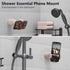 MiiKARE Shower/Mirror/Wall Phone Holder, Shower Phone Mount with 360 Degree Rotating, Universal Bathroom Accessories Phone Clamp for All Phones, W...