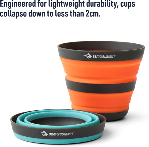 Sea to Summit Frontier Ultralight Collapsible 12 Ounce Camp Cup, Aqua Sea Blue...