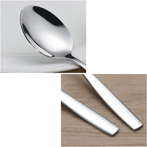 Long Handle Iced Tea Spoon, Stainless Steel Ice Cream Spoon, Set of 16...