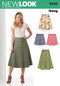 Simplicity New Look Patterns UN6346A Misses' Easy Skirts, A (8-10-12-14-16-18-20)...