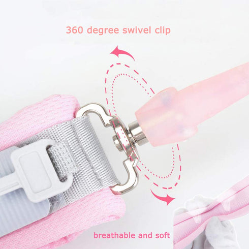 Anti Lost Wrist Link (8.2ft), Socub Toddler Leash Wrist for Child Safety with Key Lock, Safety Wrist Link for Kids, Pink...