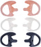 Replacement Soft Silicone Eardud Earmold for Walkie Talkie Audio kit Air Acoustic Tube Earpiece Headset (Three-Colour, Medium(3 Pairs))...