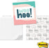 Modern Appreciation Sticky Note Cube / 600 Sheets / 2.75" Motivational Memo Block Printed On 4 Sides/Colorful Empowering Messages/Made in USA...