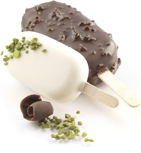 Silikomart Silicone Easy Ice Cream Bar Mold, Set of 2, Classic...