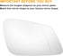 X AUTOHAUX Car Rearview Right Passenger Side Mirror Glass Replacement W/Backing Plate Heated White Glass for BMW 2 3 4 5 6 7 Series M F20 F22 F30 ...