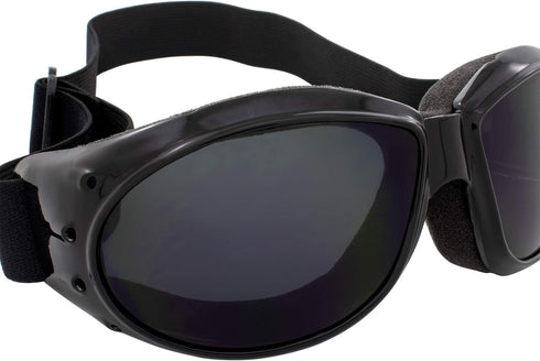 Global Vision Red Baron Motorcycle Aviator Dirt Bike 2 Goggles For Day and Night Super Dark and Clear Mirror Lenses...