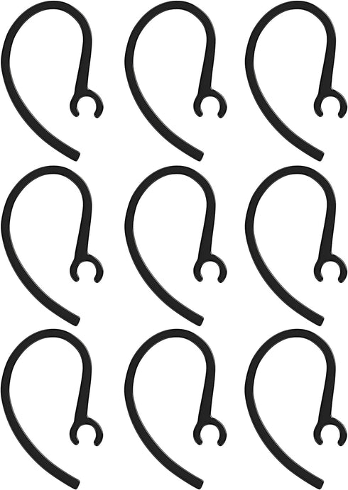 Ear Hooks for M25 M55 M70 M90 M155 M165 Mobile Bluetooth Headset Loops - Spare Clamp Replacement, 9 Pack, Black...
