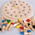 Wooden Memory Chess Game, Wooden Memory Match Stick Chess Board Game, Wooden Memory Chess Educational Board Games Multi Player Family Games for Ki...