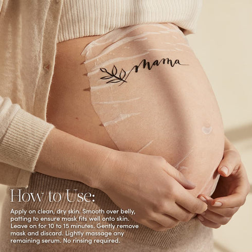Evereden Soothing Belly Mask - 1 Belly Mask for Pregnant Women 1st & 2nd Trimester - Hydrating, Nourishing, & Soothing Pregnancy Skin Care Belly M...