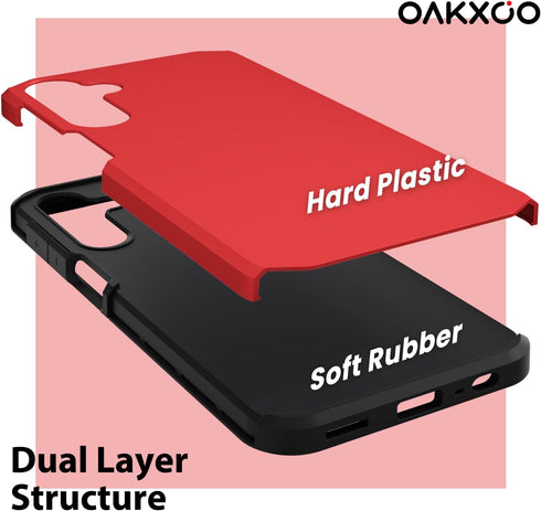 oakxco Slim Protective Case for Samsung Galaxy A13 5G, Military-Grade Soft Silicone Rubber & Hard Plastic, Heavy Duty Shockproof Bumper Dual Layer...