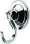 Suction Cup Hooks, Powerful Vacuum Wreath Hangers for Glass Door or Window, Set of 4, Silver Chrome...