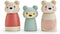 Tender Leaf Toys - Bear Tales - Wooden Dollhouse Add-on Dolls Playset, Figures of 3 Pcs Bear Family for Children - Inspires Endless Imaginative Pl...