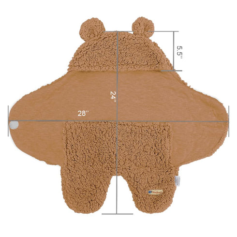 BlueSnail Newborn Receiving Blanket Baby Sleeping Wrap Swaddle(Brown)...