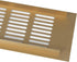 Vent Systems 16'' x 3" Inch Gold - Aluminum Ventilation Grille - Home Improvement Floor, Wall, Door Duct Cover 400x80mm...