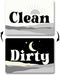Boho Decor Dishwasher Magnet Clean Dirty Sign, Strong Clean Dirty Magnet for Dishwasher, Universal Dirty Clean Dishwasher Magnet Indicator for Kit...