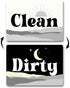 Boho Decor Dishwasher Magnet Clean Dirty Sign, Strong Clean Dirty Magnet for Dishwasher, Universal Dirty Clean Dishwasher Magnet Indicator for Kit...