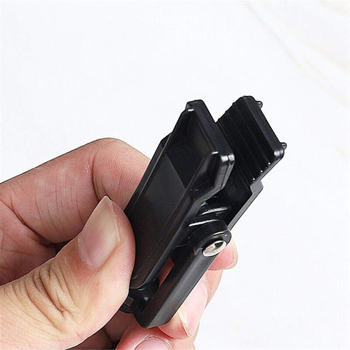 10 PCS Super Strong Plastic Swivel Hanging Hooks Home Swivel Laundry Clips Curtain Clips Clothes Pins Beach Towel Clips, 4.3inch, Black...
