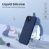 ORNARTO Compatible with iPhone 14 Case 6.1, Slim Liquid Silicone 3 Layers Full Phone Covered Soft Gel Rubber Case Protective Phone Cover 6.1 Inch-...