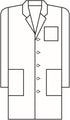 Meta 15112 Fundamentals Mens 38" Lab Coat White XS...