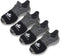 2 FEET Socks for Dancing on Smooth Floors, Dance Socks Over Sneakers, Smooth Pivots and Turns on Wood Floors, 4 Pairs Pack (Black)...