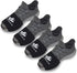 2 FEET Socks for Dancing on Smooth Floors, Dance Socks Over Sneakers, Smooth Pivots and Turns on Wood Floors, 4 Pairs Pack (Black)...