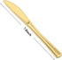 N9R 72 Pack Gold plastic Knives, Solid, Durable and Heavy Duty Plastic Knives, Perfect Utensils for Parties, Weddings and other Formal Events...
