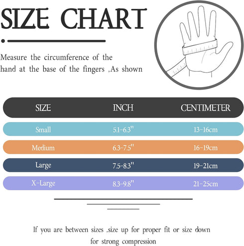 Copper Arthritis Compression Gloves Women Men Relieve Hand Pain Swelling and Carpal Tunnel Fingerless for Typing, Support for Joints, Large...