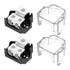 Distribution Block, Malictele 2 Way Power Distribution Block 1x 0/2/4 Gauge Input 2X 4/8 Gauge Output Out Amp Power Distribution Block Car Audio S...