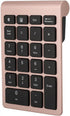 Sanpyl 22 Keys Numeric Keypad, Bluetooth Mini Keyboard, Portable Mini Financial Accounting Rechargeable Number Pad, for Laptop Desktop, PC(Rose Go...