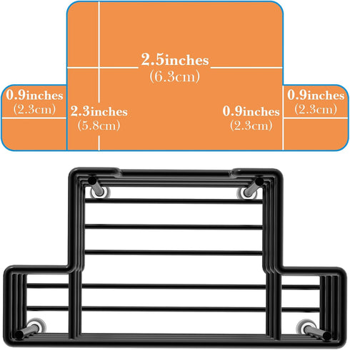 Linkidea Wall Mount Toothbrush Holder for Shower, Stainless Steel Tooth Brush Stand, Countertop 3 Slots Organizer Compatible with Colgate Extra Cl...