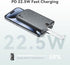 imuto Graffiti Style Portable Charger with Built-in Lightning Cable,22.5W Fast Charging 10000mAh Power Bank LED Display,Travel Essentials,Battery ...
