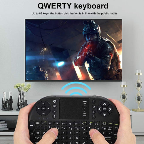 Cuifati Mini Keyboard, 2.4GHz 83 Keys Mouse Remote Multifunction Ergonomical Mini Keyboard Touch Keyboard...