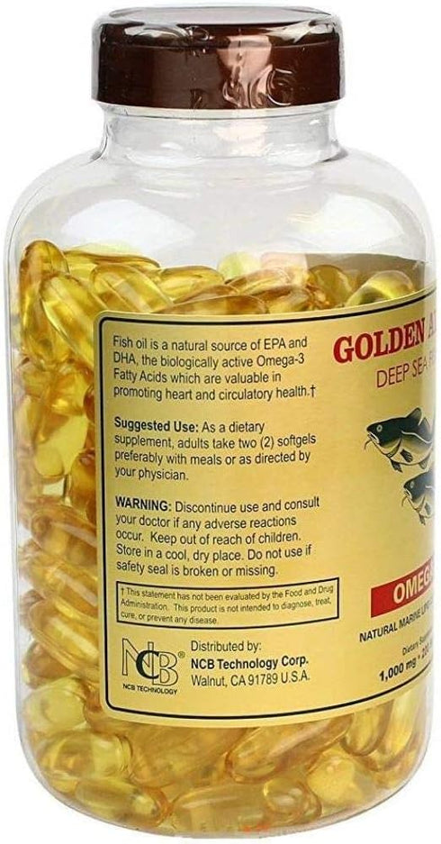 Omega 3 Alaska Deep Sea Fish Oil 1000mg 200 Softgels...