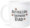 3dRose Australian Shepherd Dog Dad Mug, 15 oz, Ceramic...