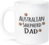 3dRose Australian Shepherd Dog Dad Mug, 15 oz, Ceramic...