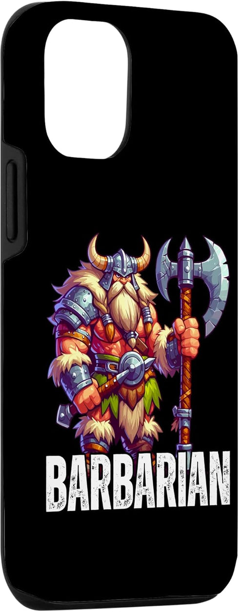 iPhone 13 Pro Dwarf Barbarian Fantasy Tabletop RPG Roleplaying Gamer Case...