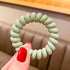 No Crease Spiral Hair Ties 20 Pieces Traceless Coil Hair Ties No Damage Phone Cord Hair Ties Elastics Hair Coils Plastic Hair Bands Spiral Bracele...
