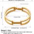 Gold Bangles Bracelets for Women - Chunky Bracelet Jewelry Gifts for Women...
