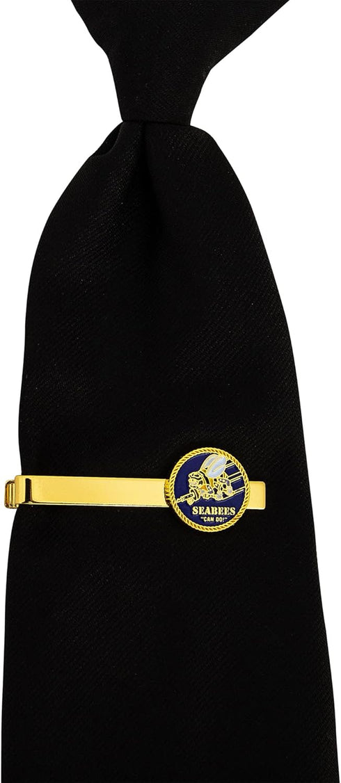 Desert Cactus United States Navy Tie Bar Logo Formal Occasion Standard Length Width (Seabees)...