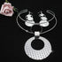 HSQYJ Fashion Bib Choker Drop Earring Set Bohemian Punk Ethnic Style Statement Dangle Earrings Pendant Necklace Crystal Wedding Bridal Jewelry Set...