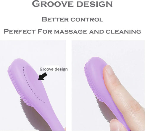 Silicone Facial Mask Applicator Face Masks Skincare Brush Facial Scrubber Double-Head Lotion Spatula Scoop for Makeup,Foundation,Cream,Lotion,Mois...