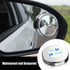 Anti-Glare Universal Rear View Mirrors - with Adjustable Large Suction Cup, Come with 2 pcs 360° Wide Blind Spot Mirrors with ABS Housing for Cars...